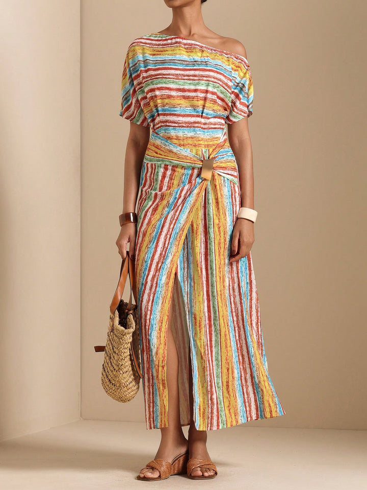 Rochie maxi SHEIN, mix culori