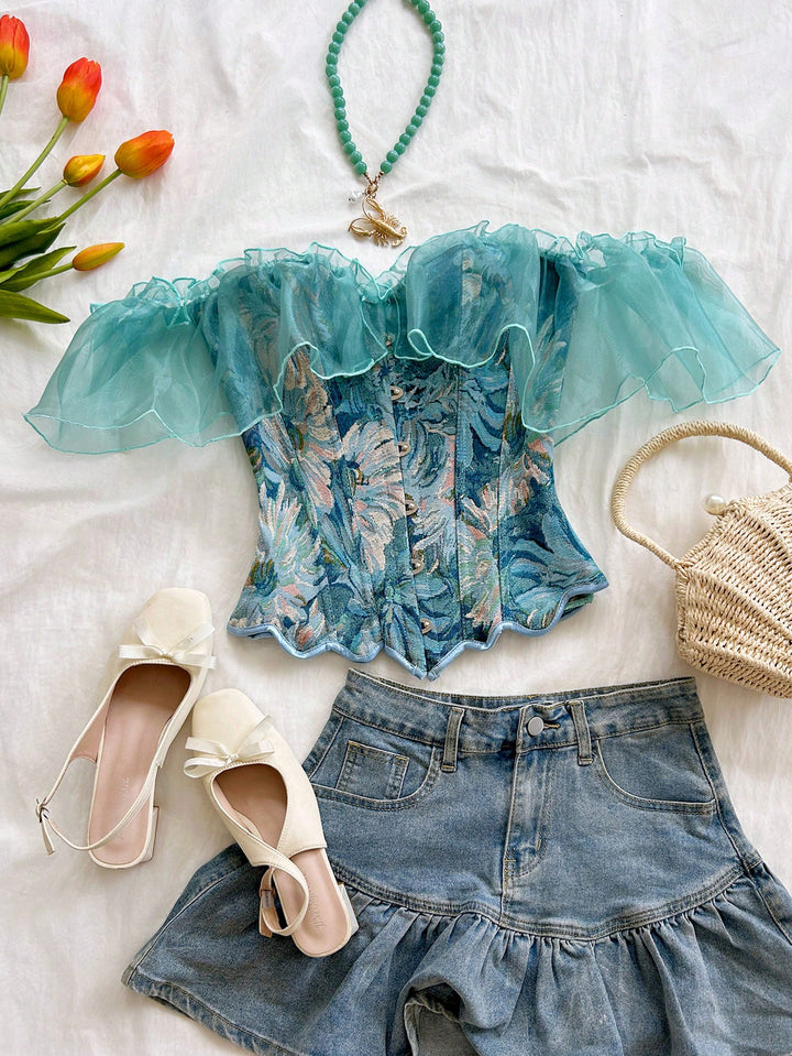 Top SHEIN, albastru