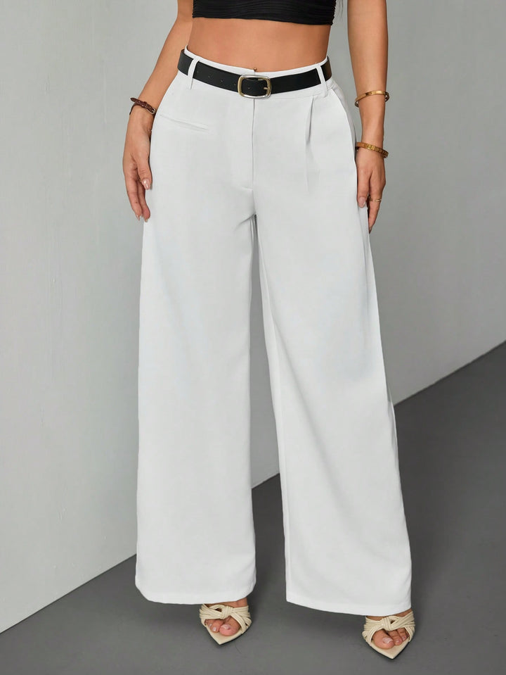 Pantaloni SHEIN, alb