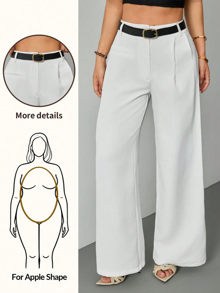 Pantaloni SHEIN, alb