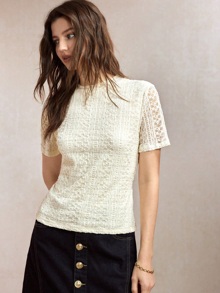 Tricou SHEIN, bej