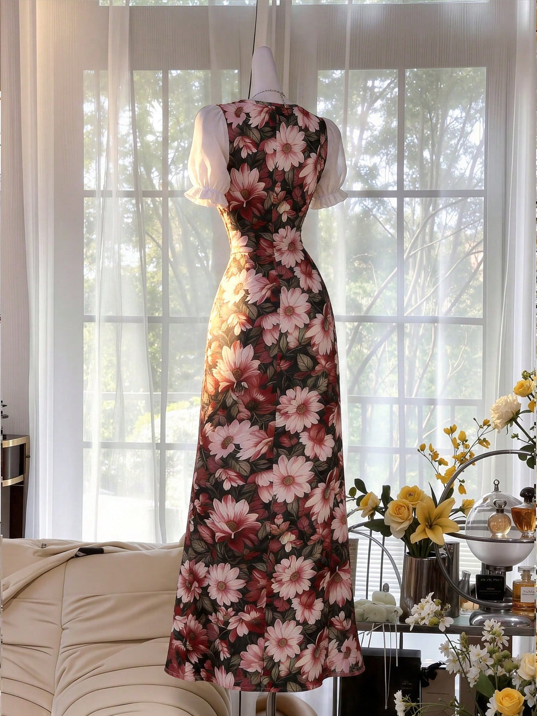 Rochie maxi SHEIN, mix culori