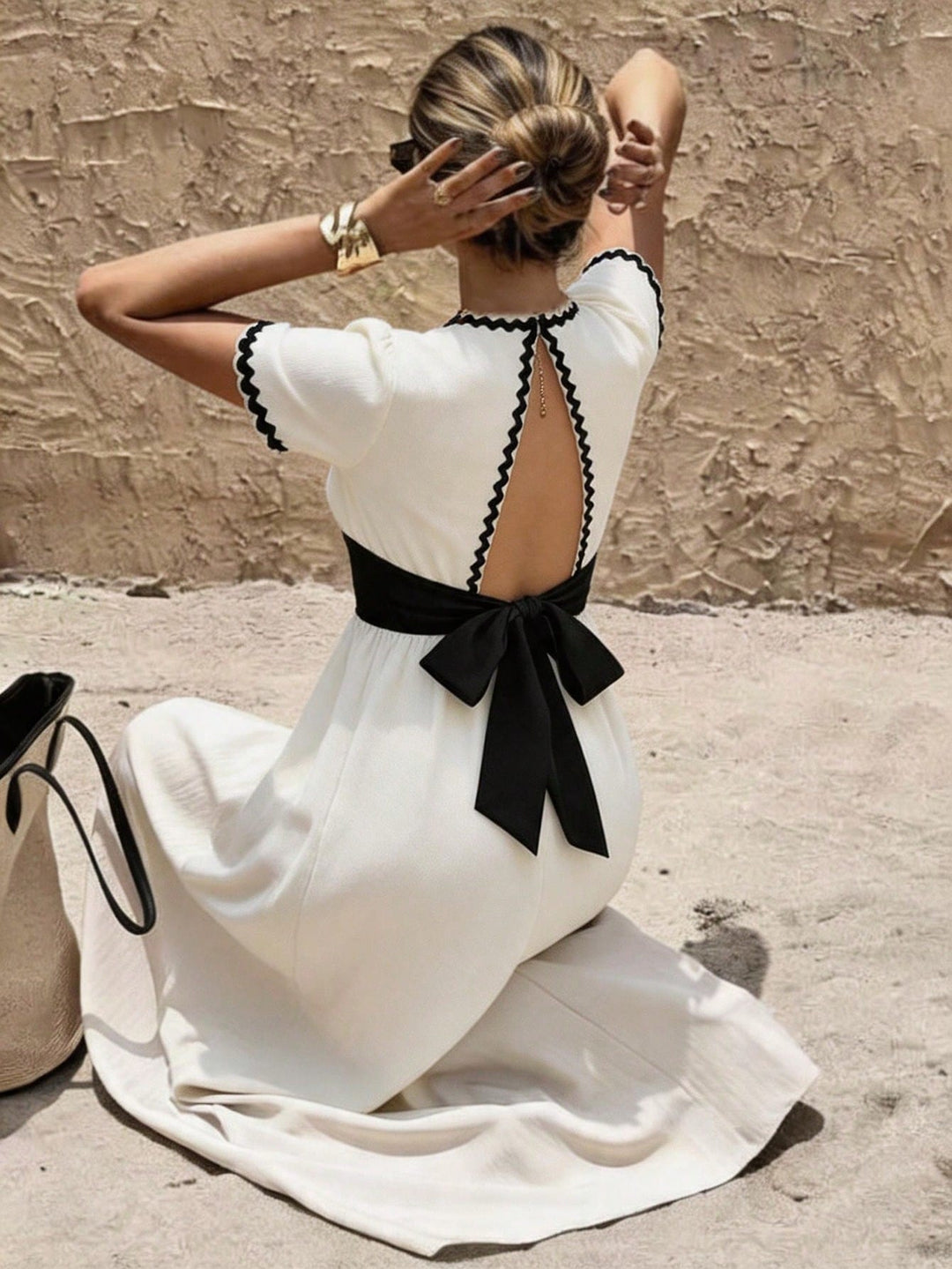 Rochie maxi SHEIN, bej