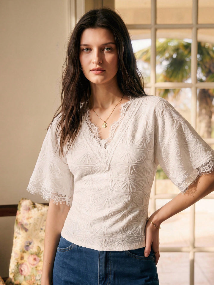 Top SHEIN, alb
