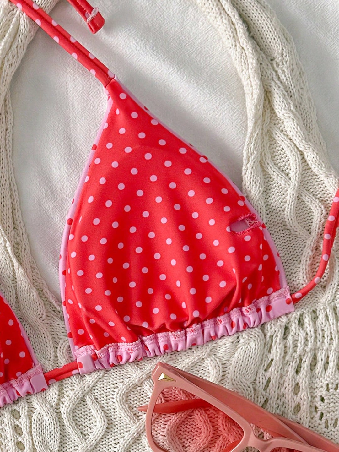 Set bikini SHEIN, roz