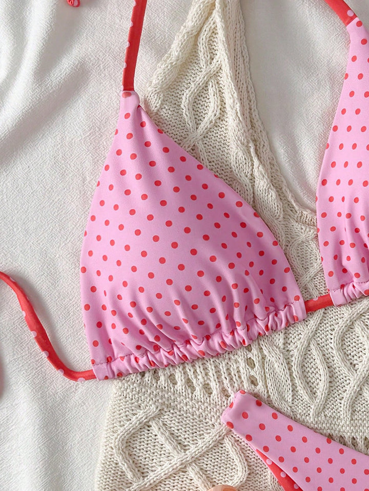 Set bikini SHEIN, roz