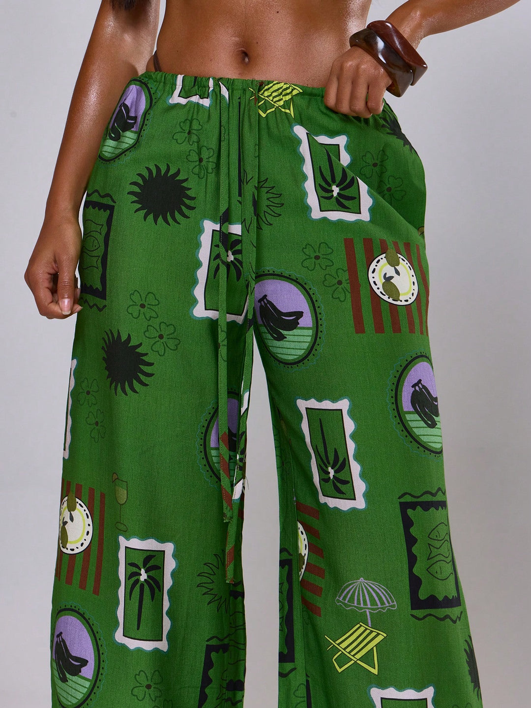 Pantaloni SHEIN, verde