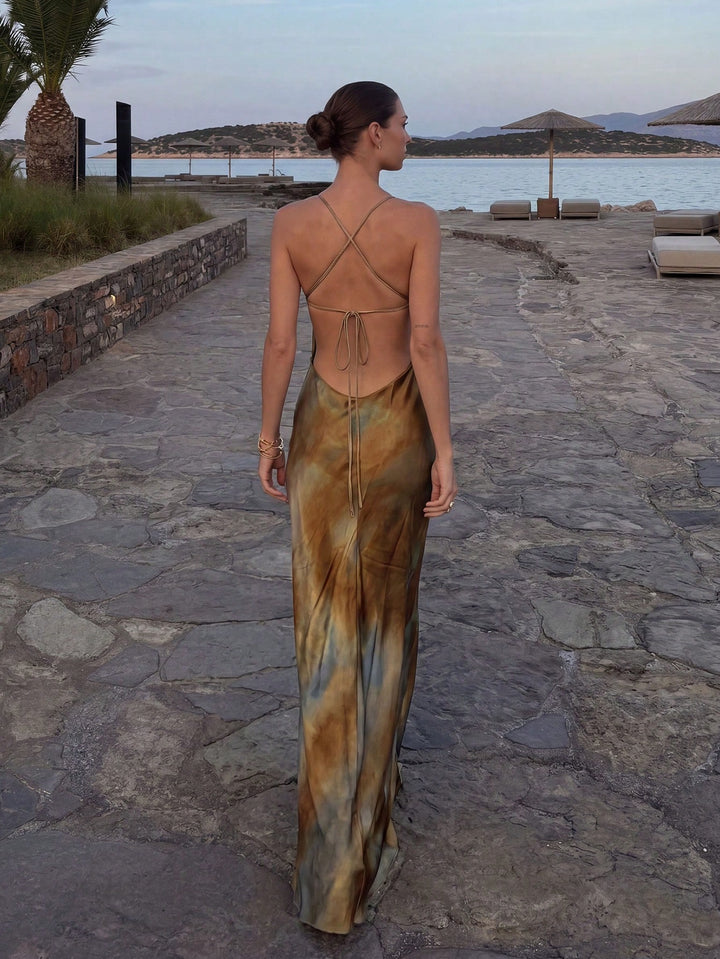 Rochie maxi SHEIN, mix culori