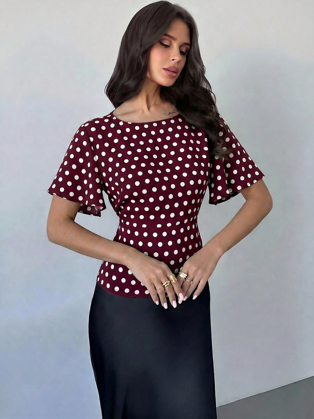 Bluza SHEIN, vișiniu