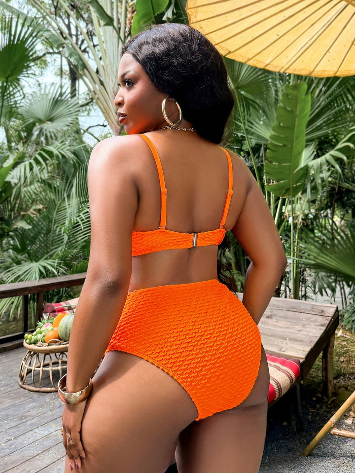 Set bikini de baie SHEIN, portocaliu