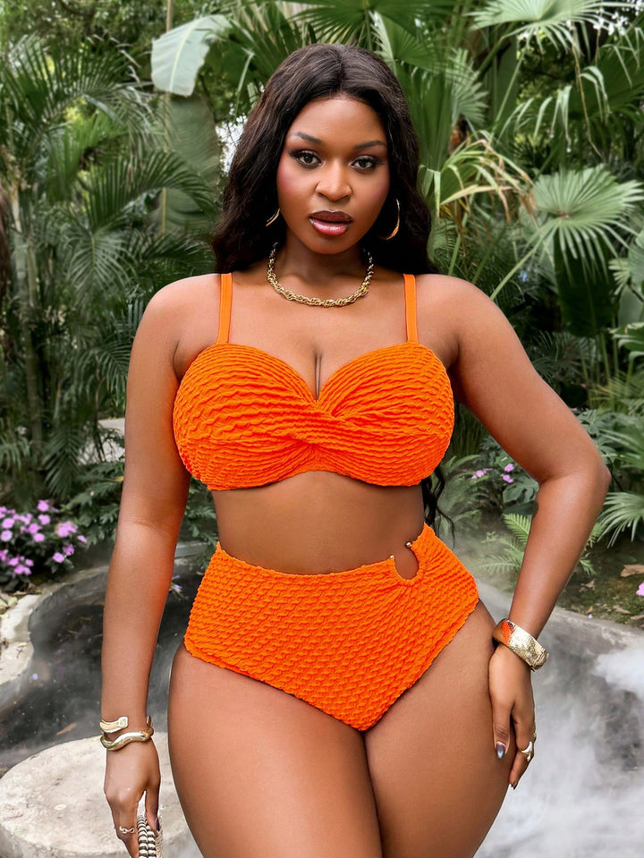 Set bikini de baie SHEIN, portocaliu