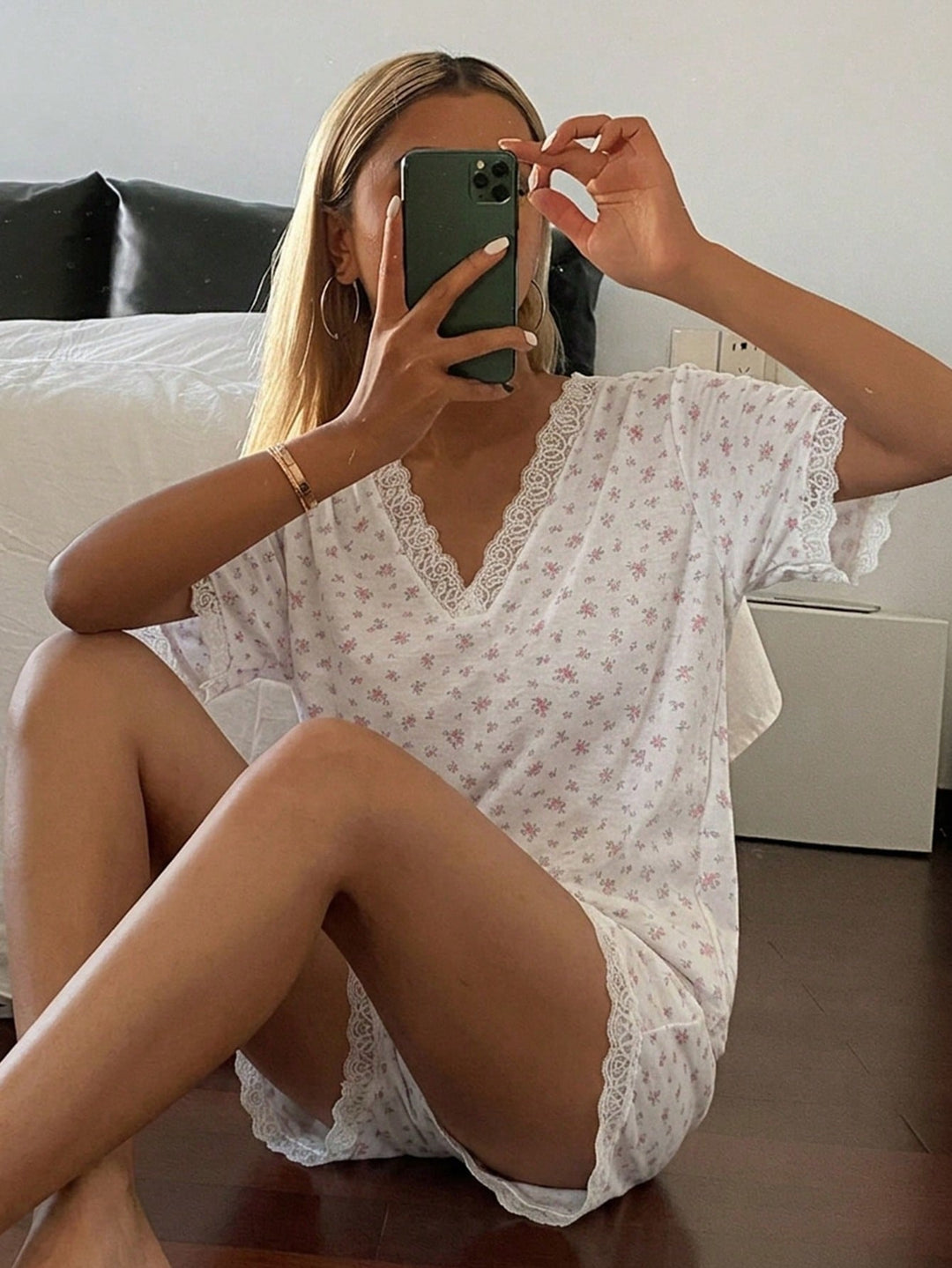 Pijama SHEIN, alb