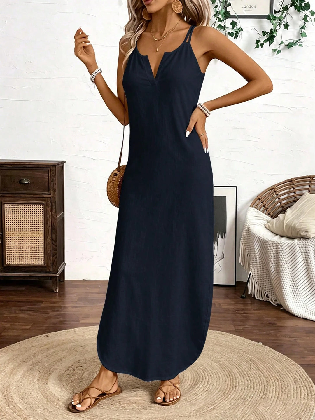 Rochie maxi SHEIN, albastru