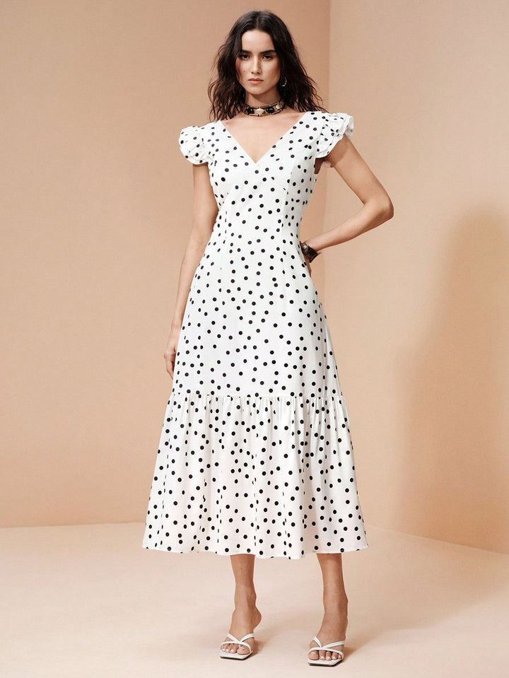 Rochie midi SHEIN, alb