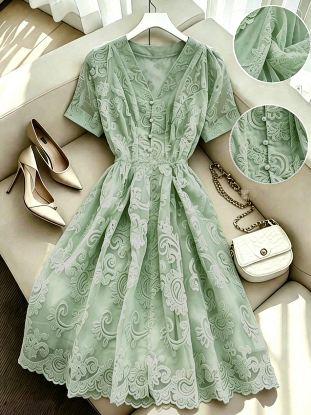 Rochie SHEIN, verde