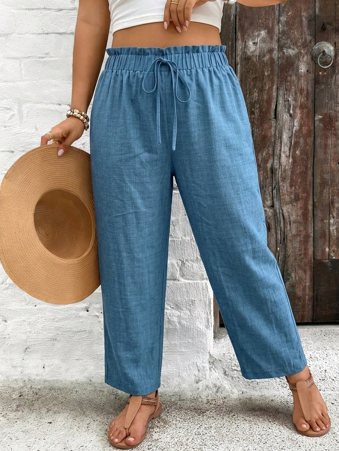 Pantaloni SHEIN, albastru