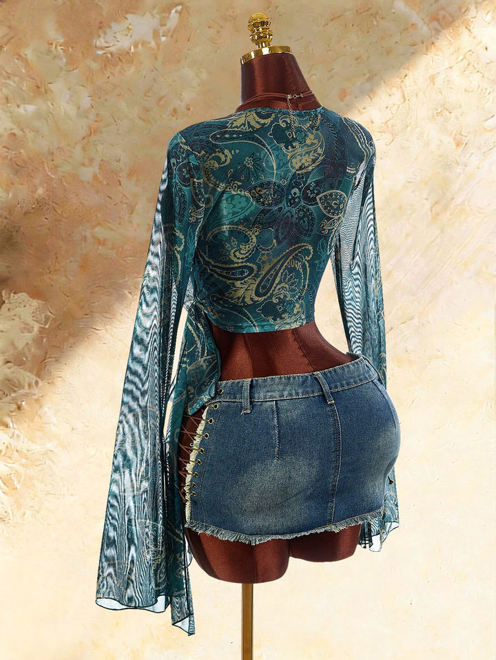 Top SHEIN, albastru