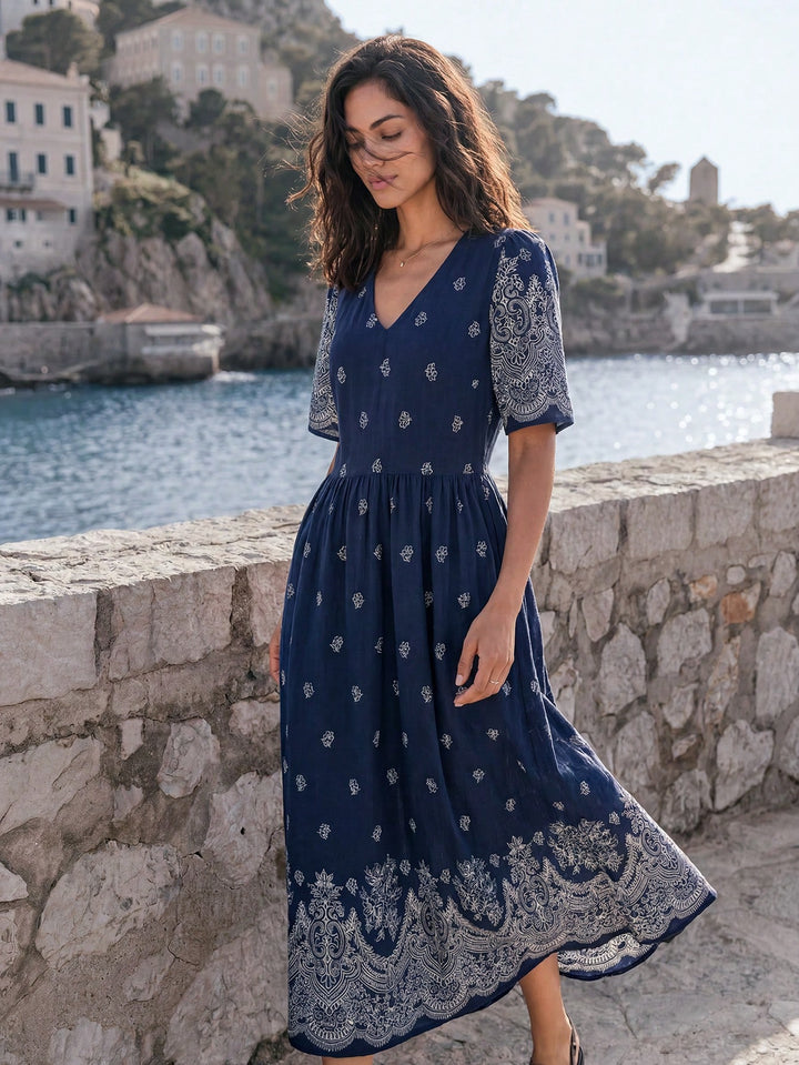 Rochie maxi SHEIN, albastru