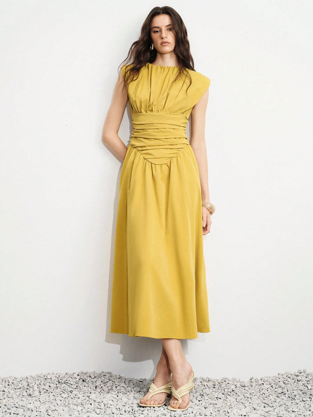 Rochie maxi SHEIN, portocaliu
