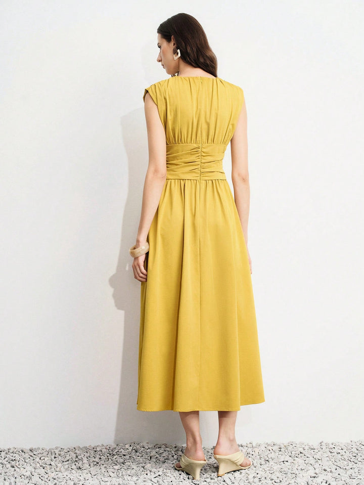 Rochie maxi SHEIN, portocaliu