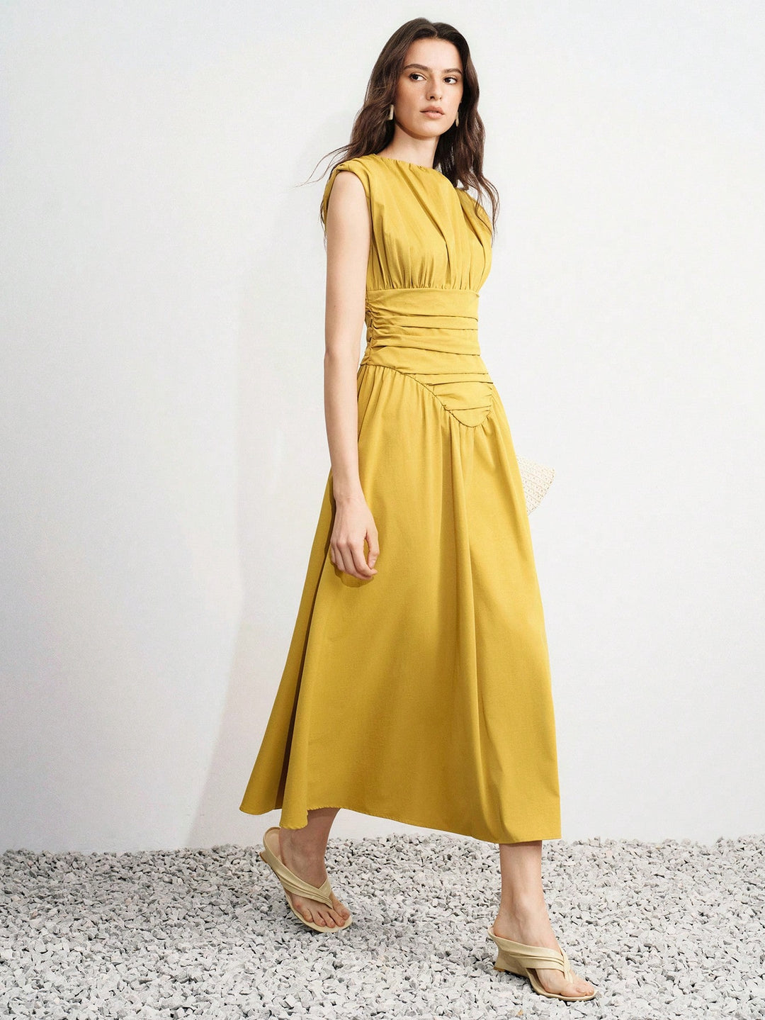 Rochie maxi SHEIN, portocaliu