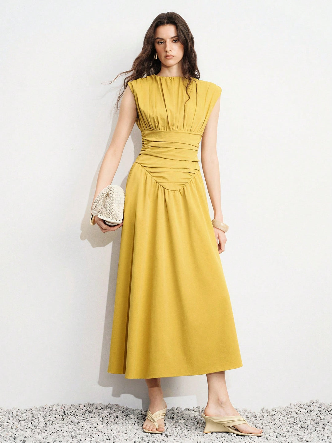 Rochie maxi SHEIN, portocaliu