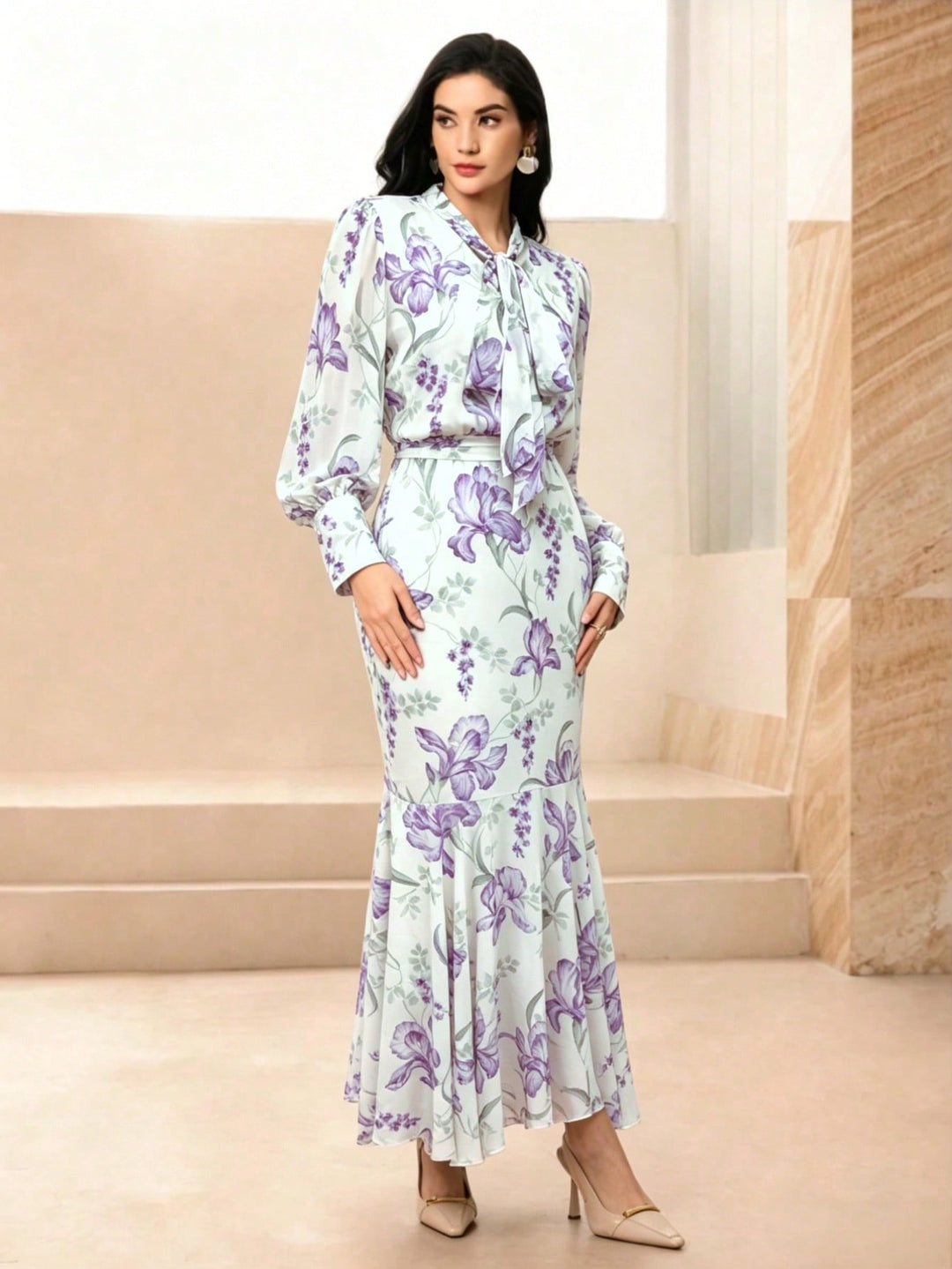 Rochie maxi SHEIN, mix culori