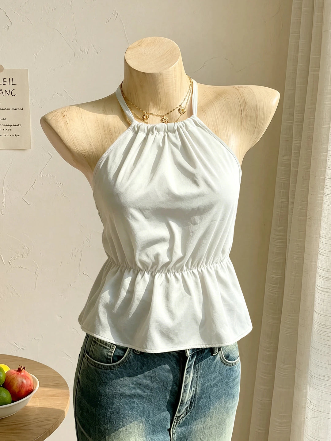 Top SHEIN, alb