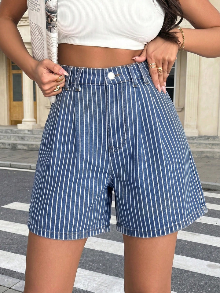 Pantaloni scurți SHEIN, albastru
