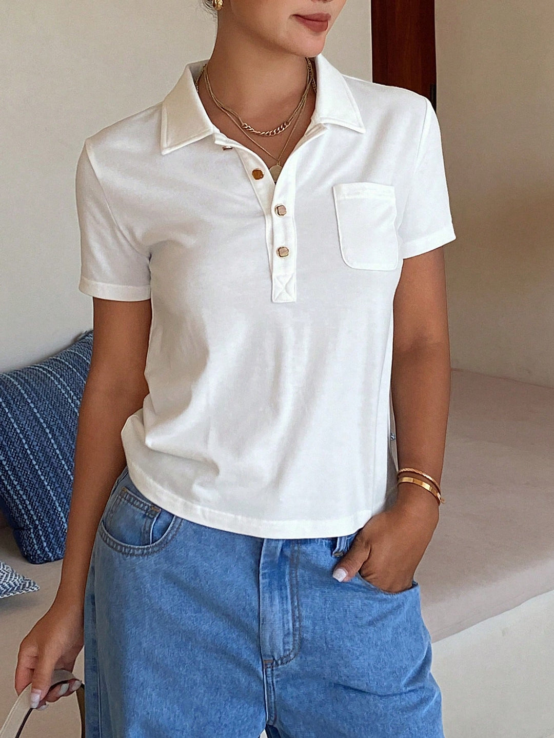 Tricou SHEIN, alb