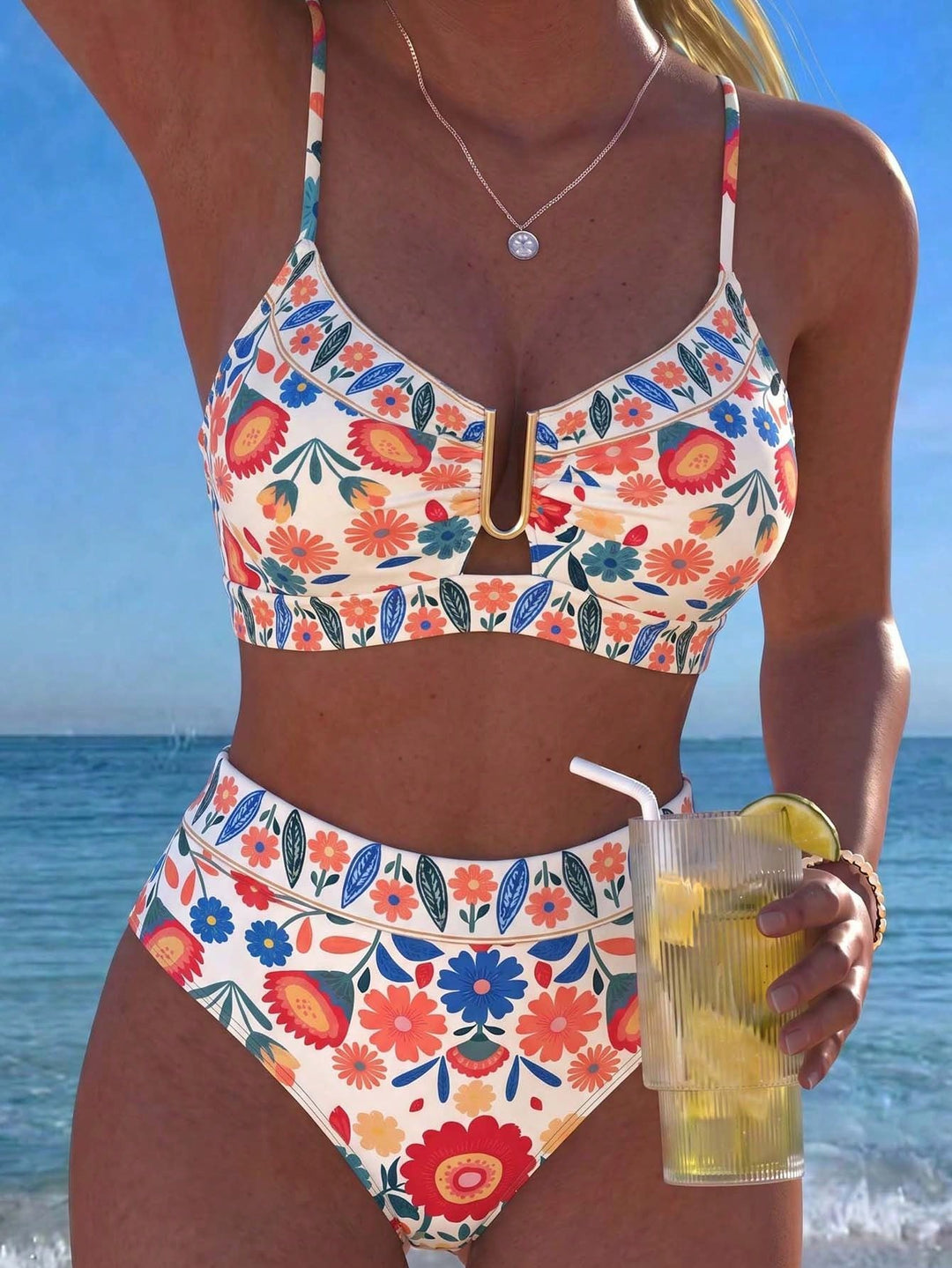 Set bikini SHEIN, mix culori