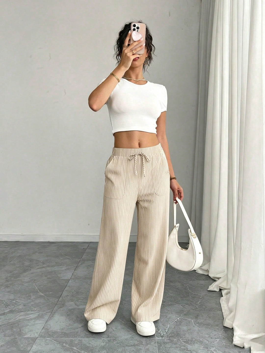 Pantaloni SHEIN, bej