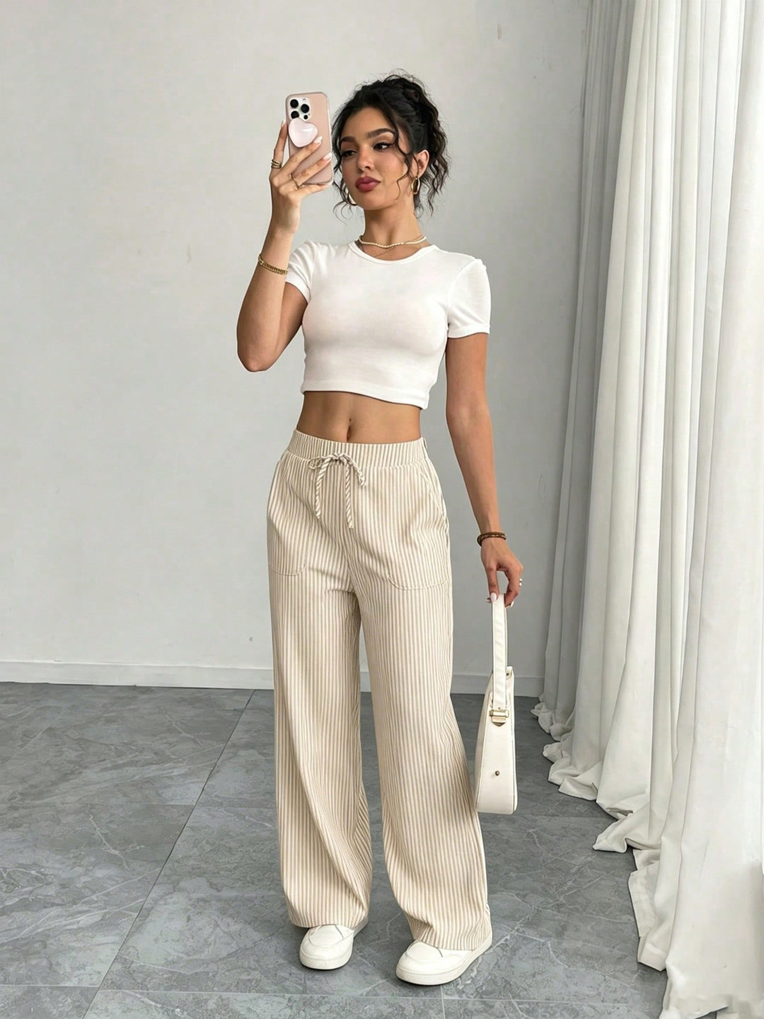 Pantaloni SHEIN, bej