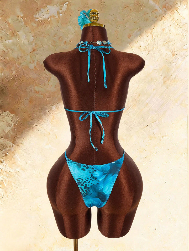 Set bikini SHEIN, albastru