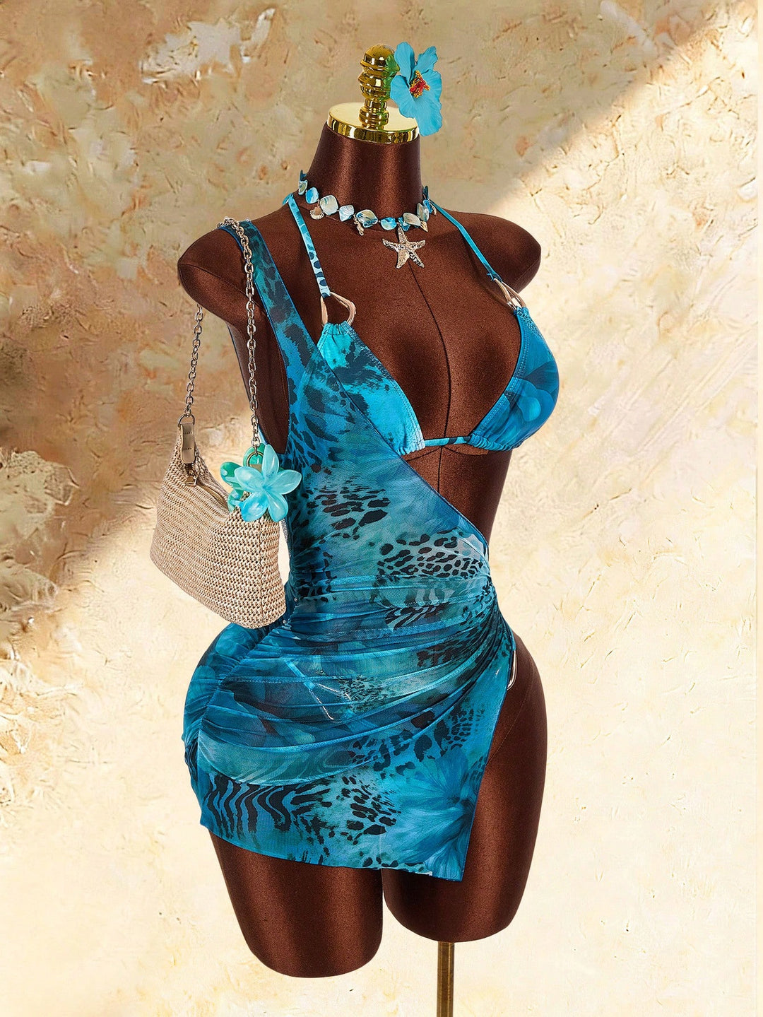 Set bikini SHEIN, albastru