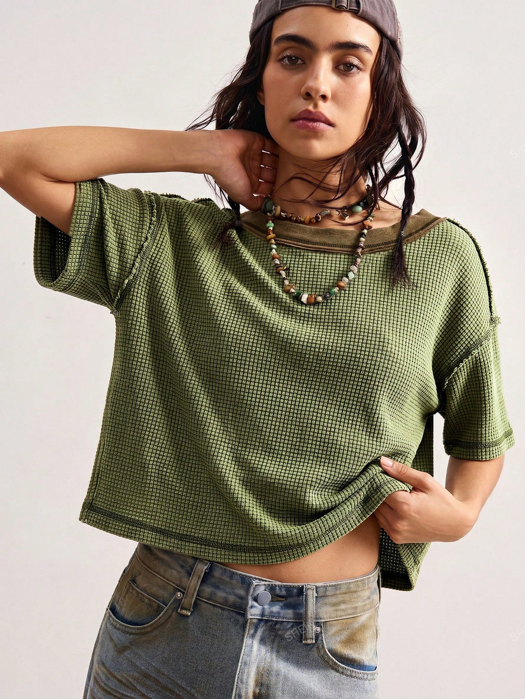 Tricou SHEIN, verde