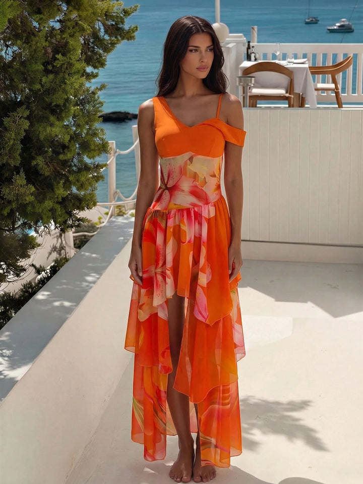 Rochie maxi SHEIN, mix culori