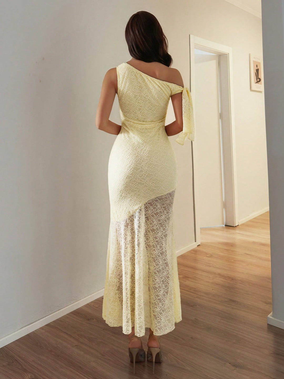 Rochie midi SHEIN, galben
