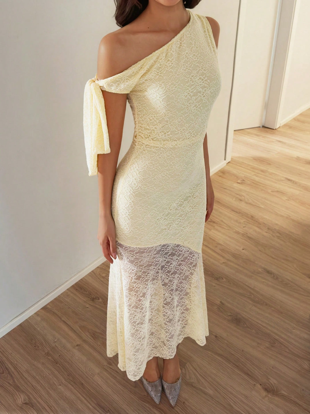 Rochie midi SHEIN, galben