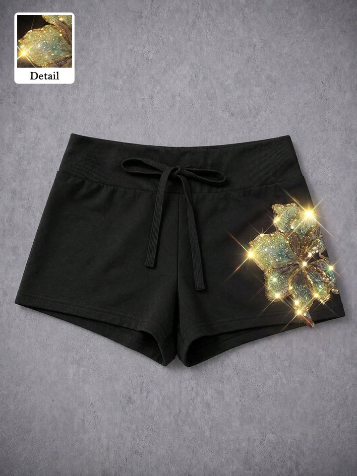 Pantaloni scurți SHEIN, negru