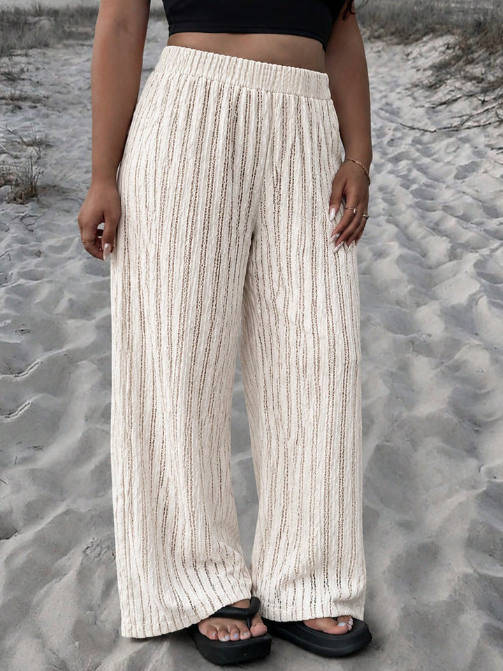 Pantaloni SHEIN, alb