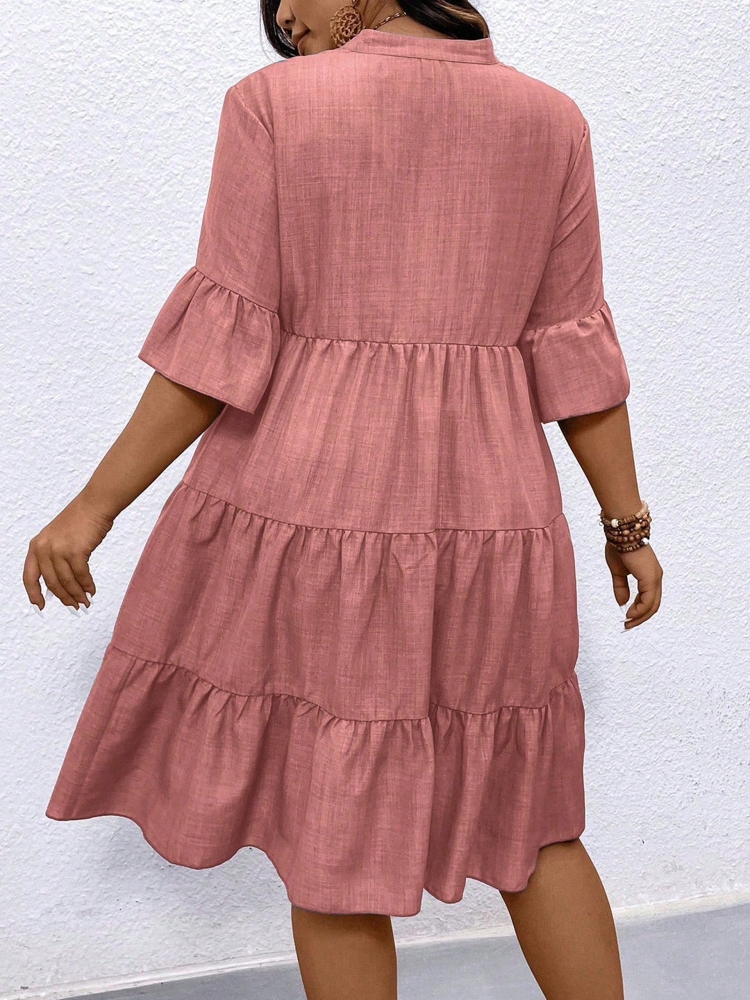 Rochie midi SHEIN, roz