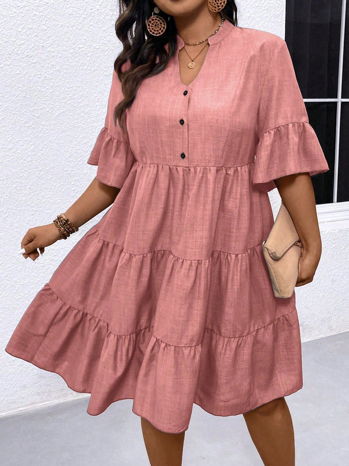 Rochie midi SHEIN, roz