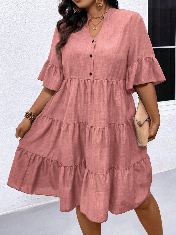 Rochie midi SHEIN, roz