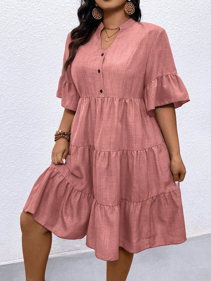 Rochie midi SHEIN, roz