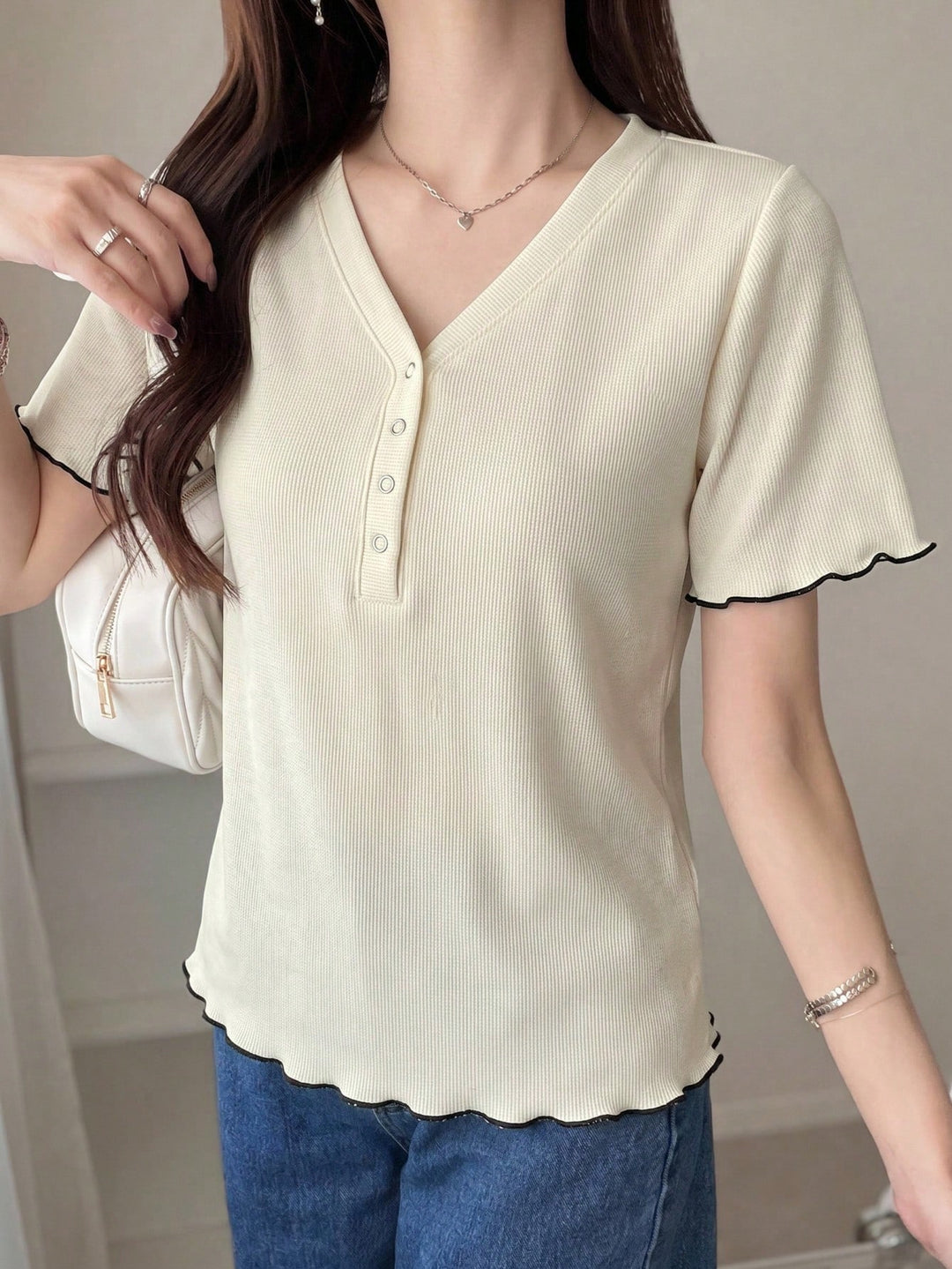 Tricou SHEIN, bej