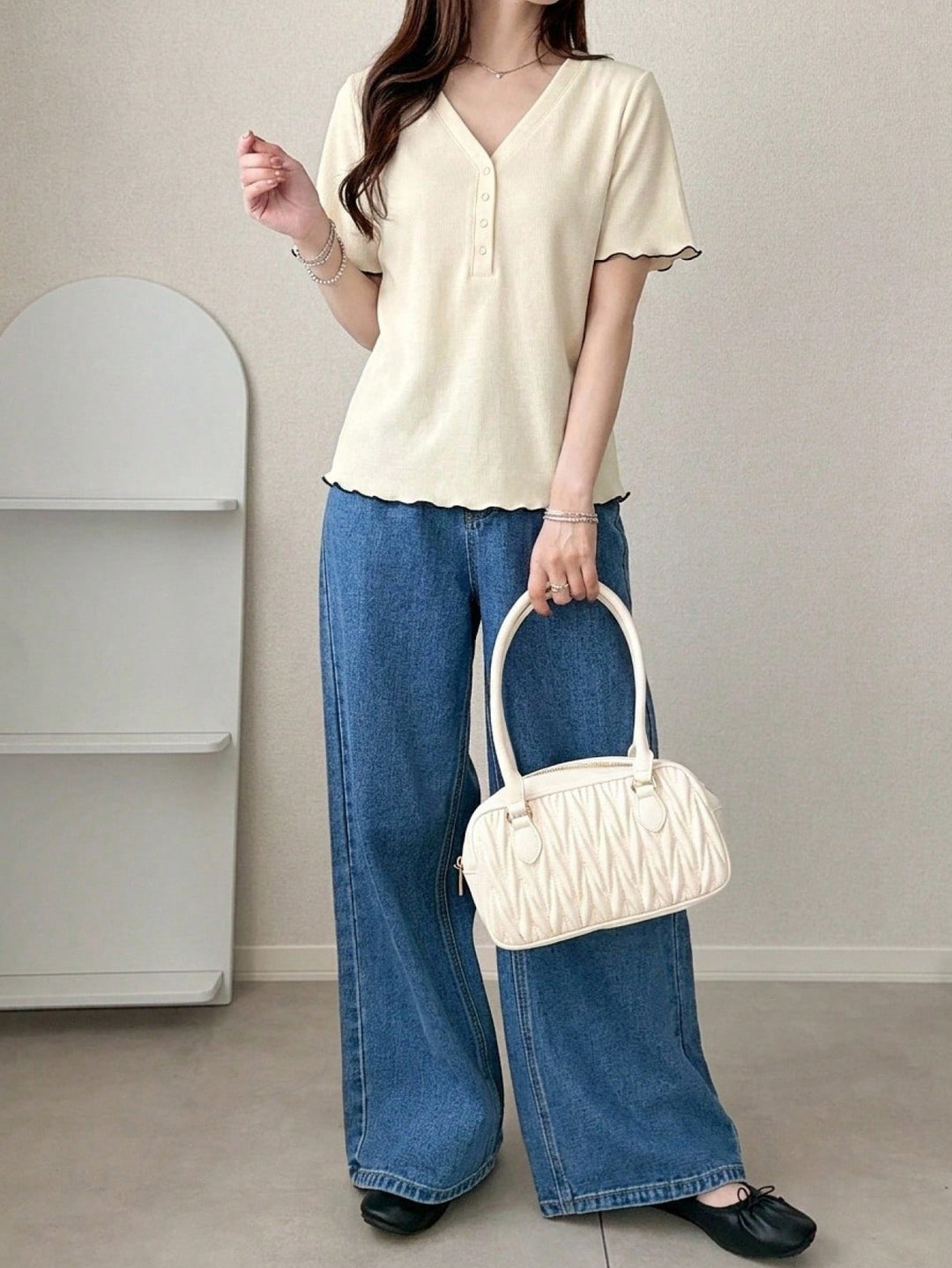 Tricou SHEIN, bej