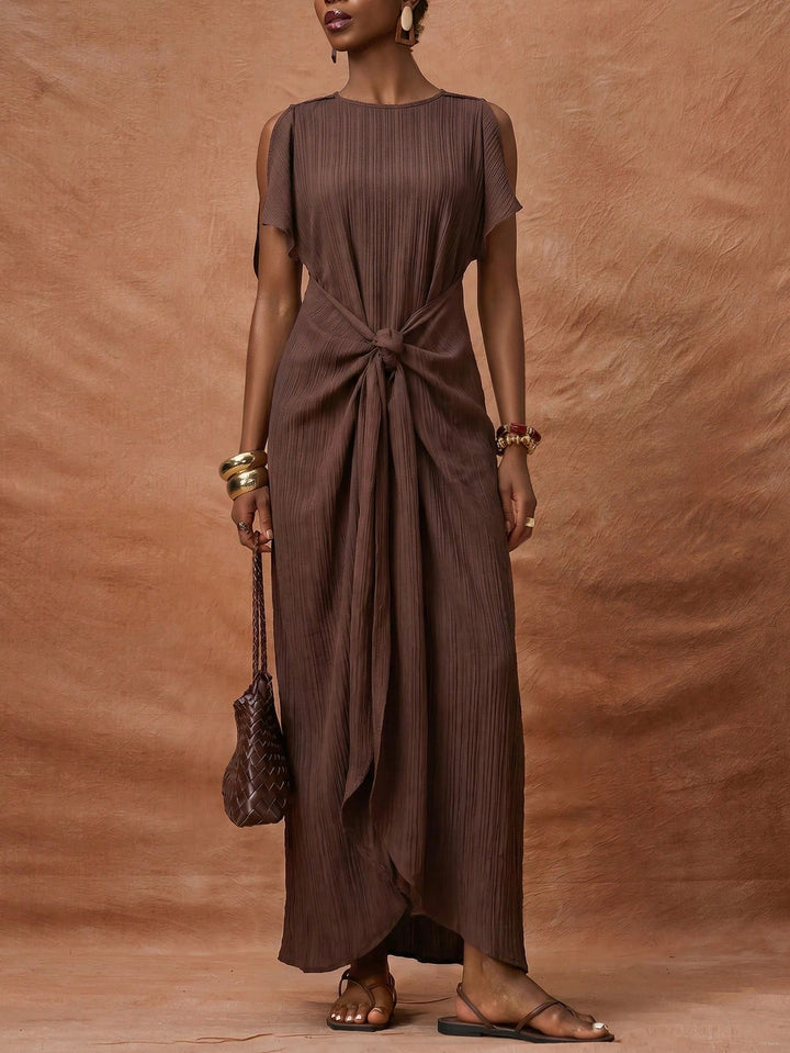 Rochie maxi SHEIN, maro