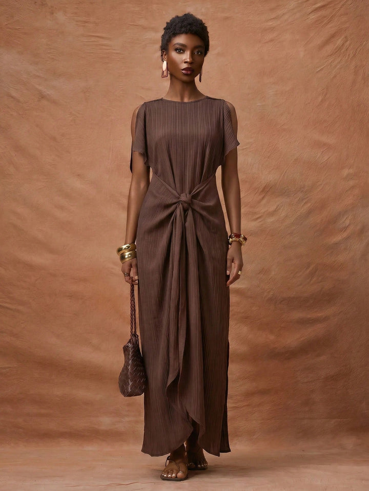 Rochie maxi SHEIN, maro