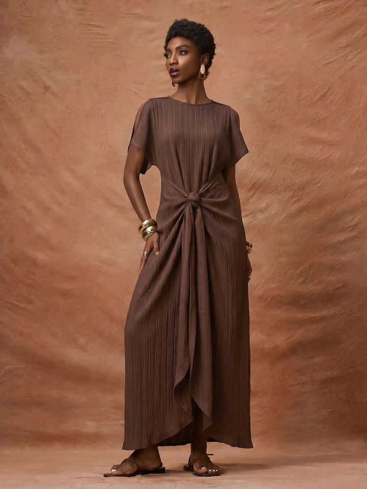 Rochie maxi SHEIN, maro